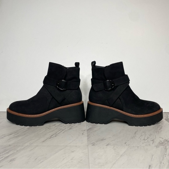Blondo Giovani Black Nubuck Platform Heeled Boot 9M - Picture 7 of 14